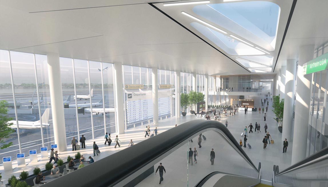 Rendering of new Terminal B at LGA